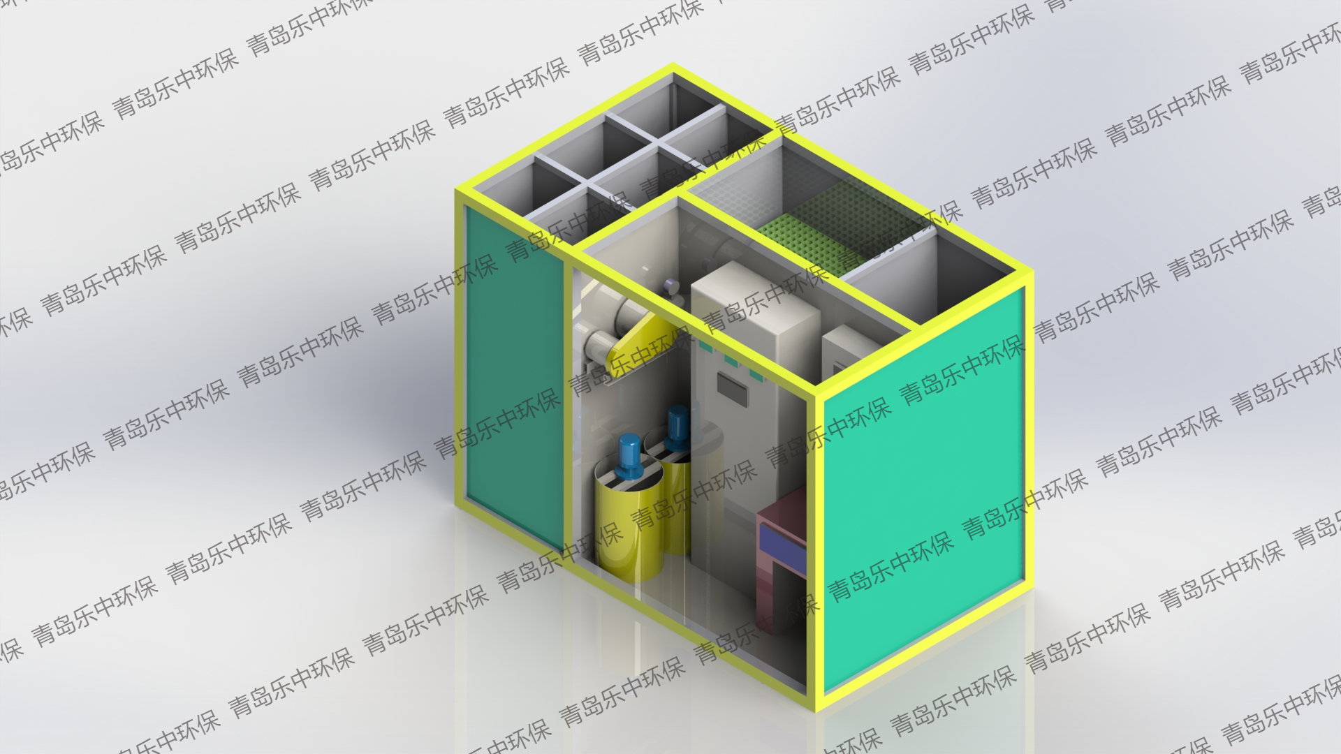 農村集中供水凈化一體化凈水設備_一體化凈水裝置_青島樂中